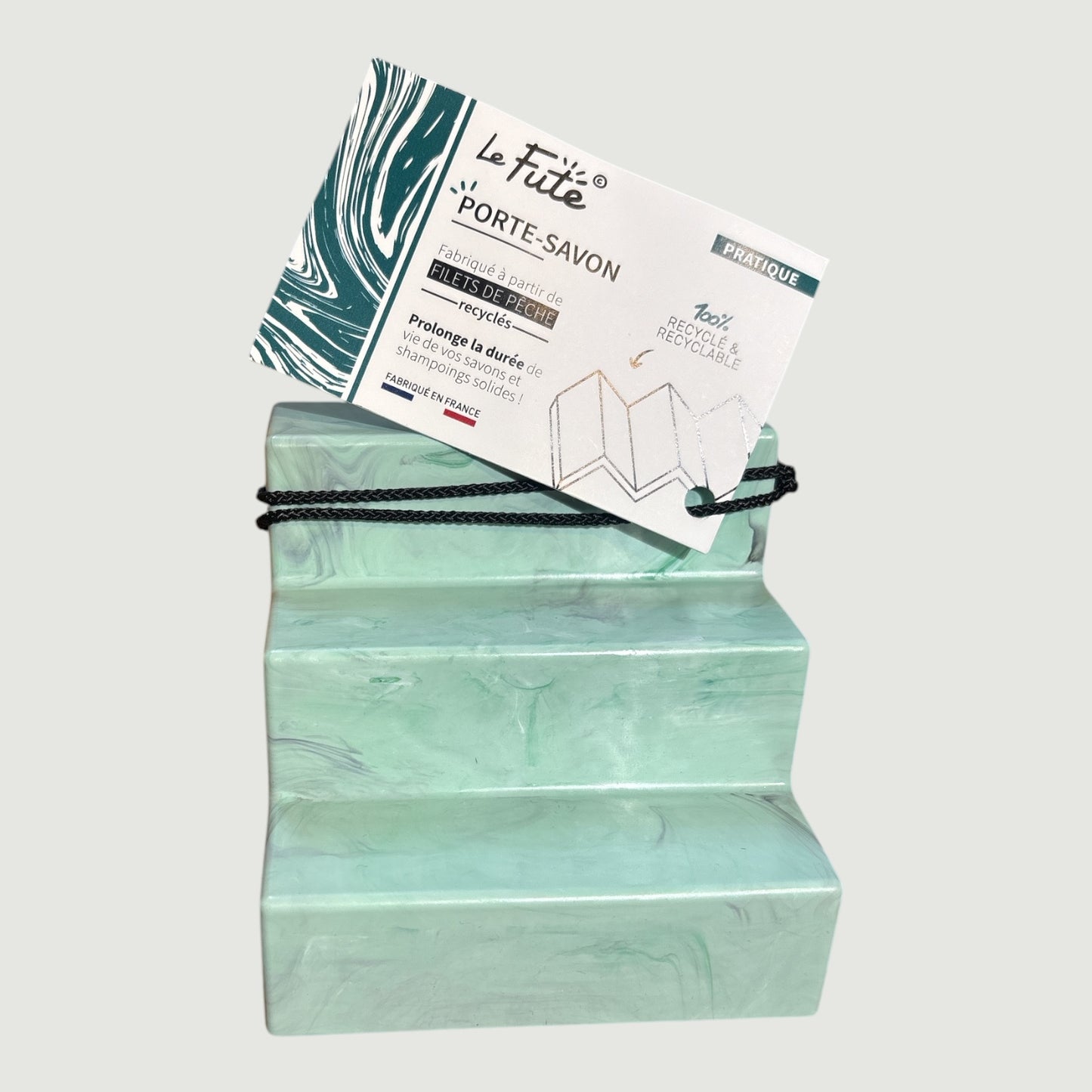 Porte-savon vert recyclé Le Futé Capitaine Cosmétiques