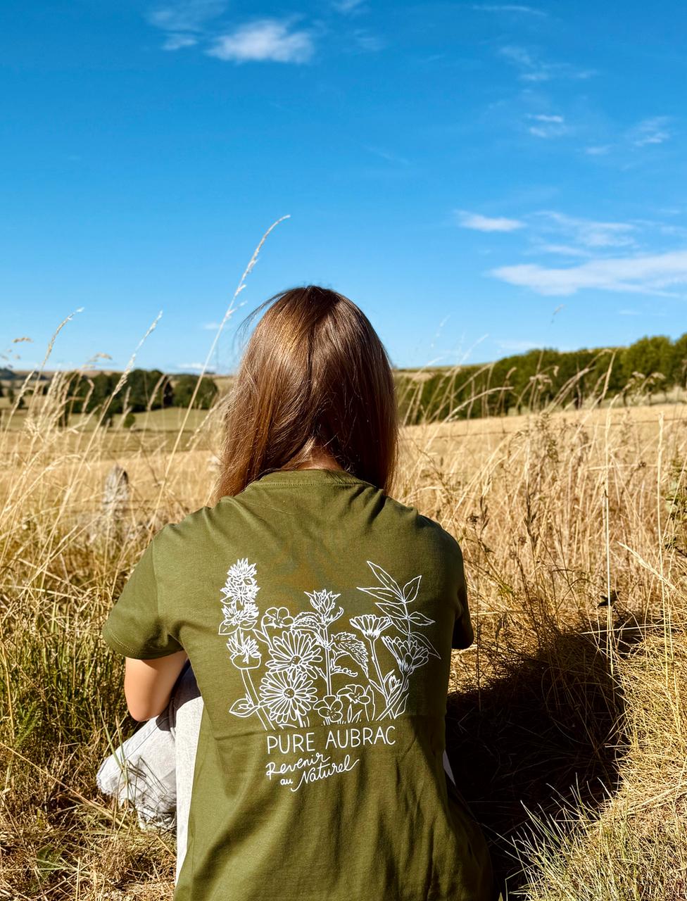 T-shirt fleur - Pure Aubrac