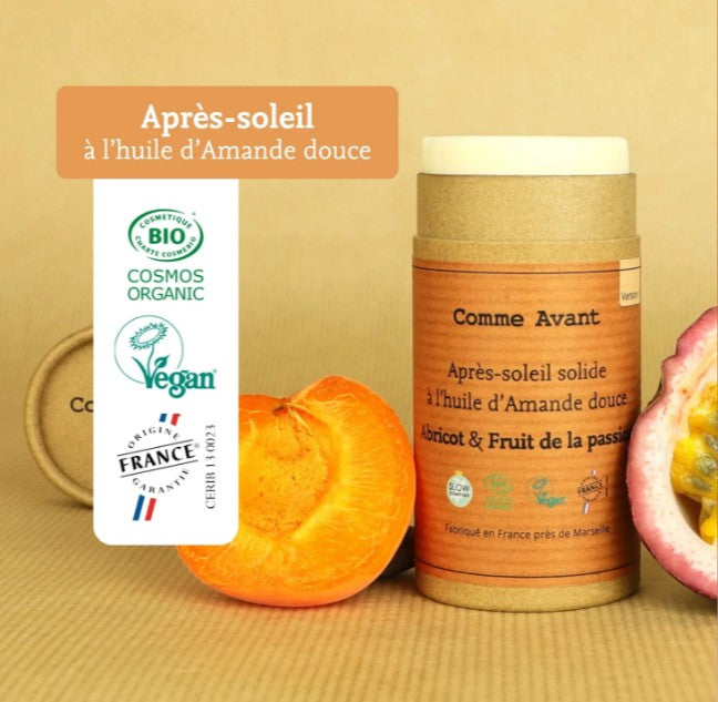 Après soleil huile d'amande - abricot fruit de la passion Comme Avant