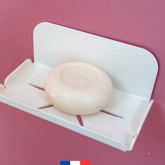 Porte-savon mural blanc MAMIK