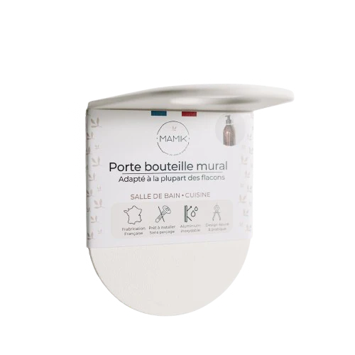 Porte flacon mural blanc MAMIK