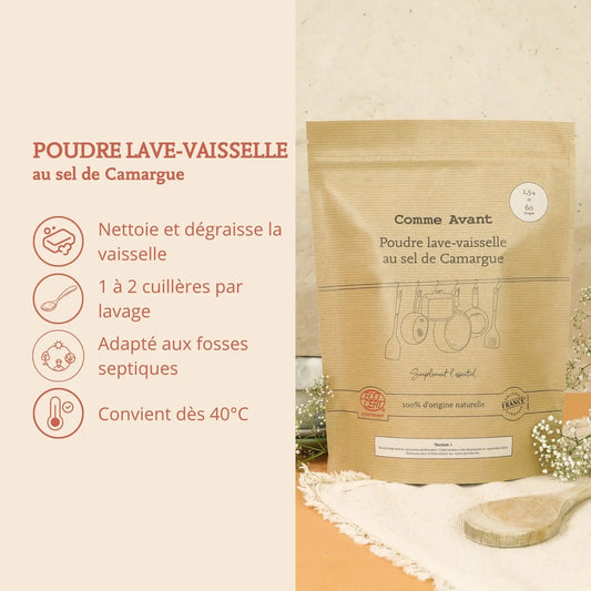 Poudre lave-vaisselle au sel de Camargue - Version 3 - Comme Avant