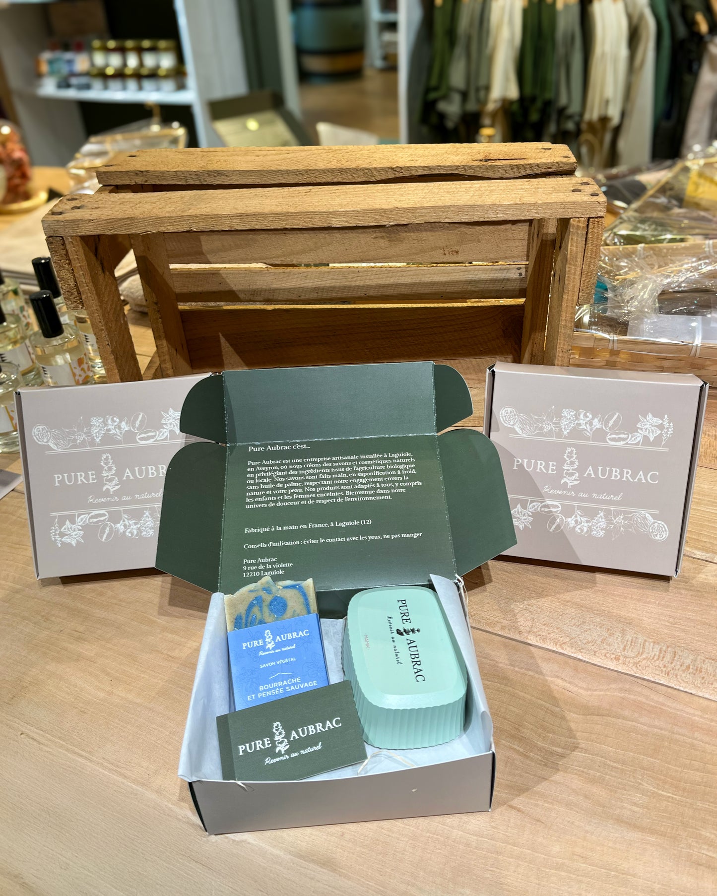 Coffret boite à savon