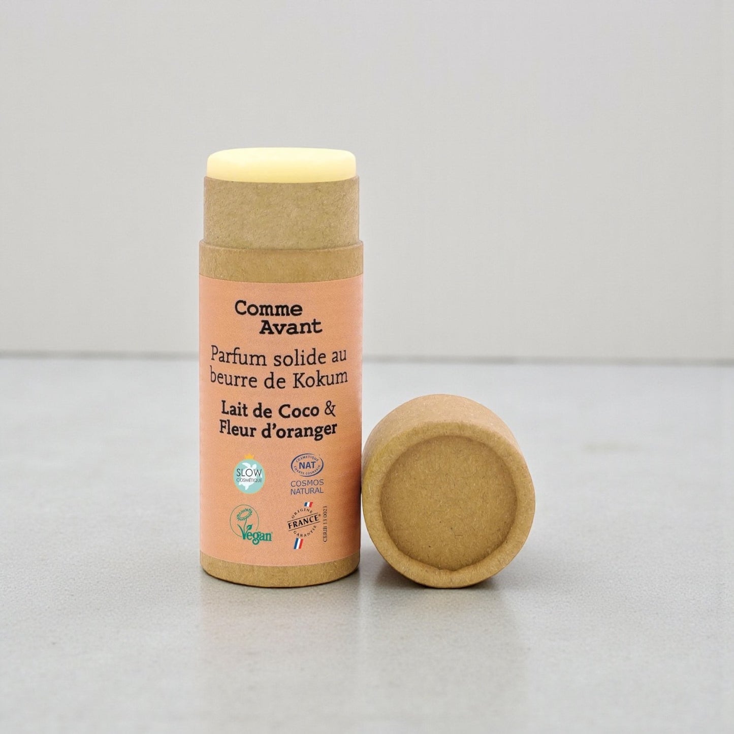 Parfum solide sucré au beurre de Kokum - Version 2 - Lait de Coco et Fleur d'oranger