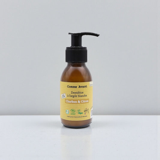 Dentifrice en pâte au charbon végétal et citron - Version 2 - Comme Avant
