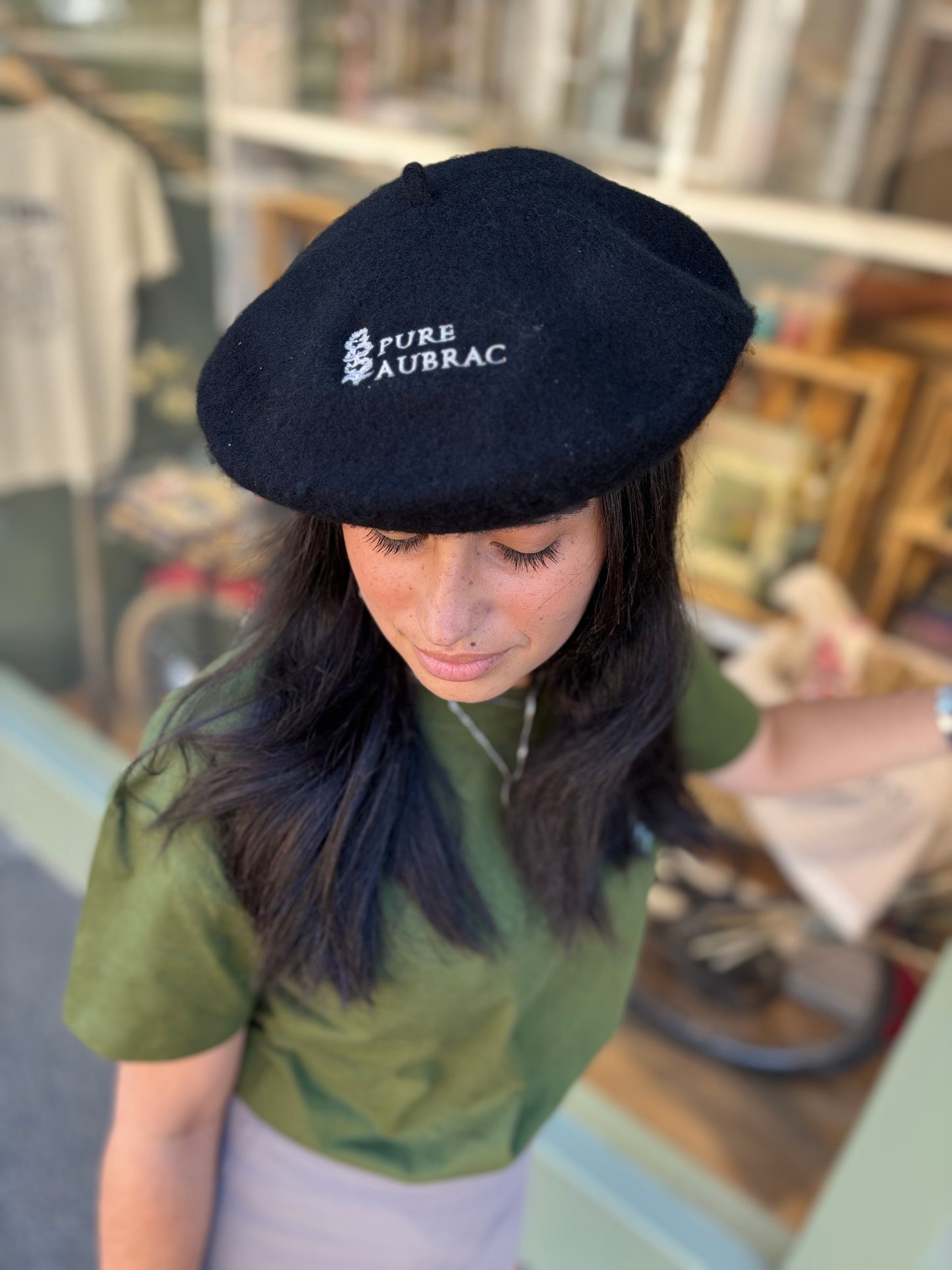 Béret Basque noir Pure Aubrac