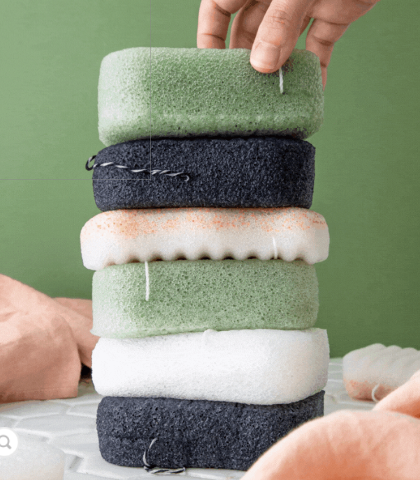 Eponge konjac corps exfoliante