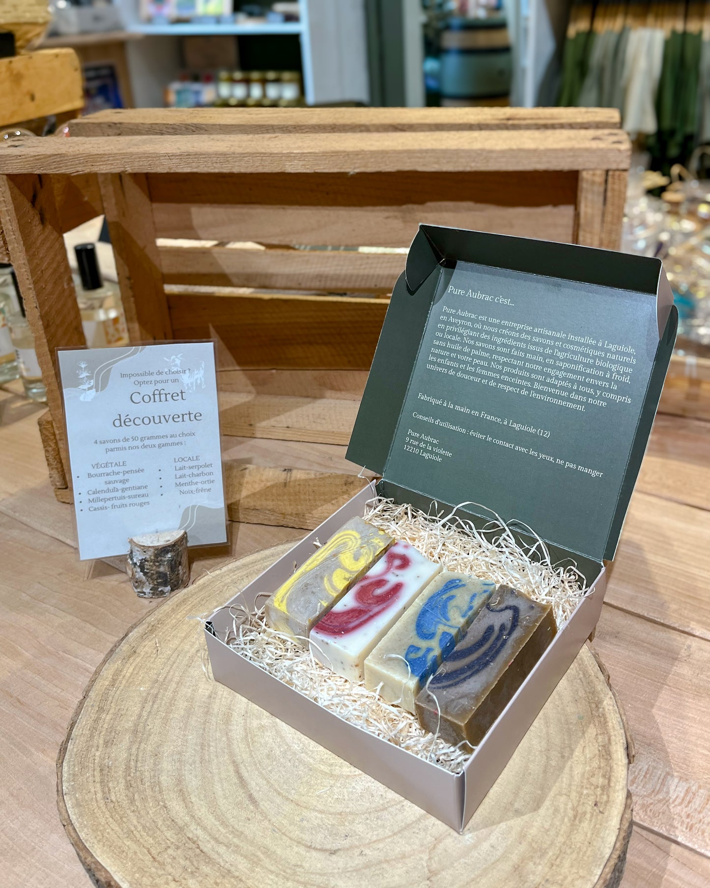 Coffret savon végétal 50g