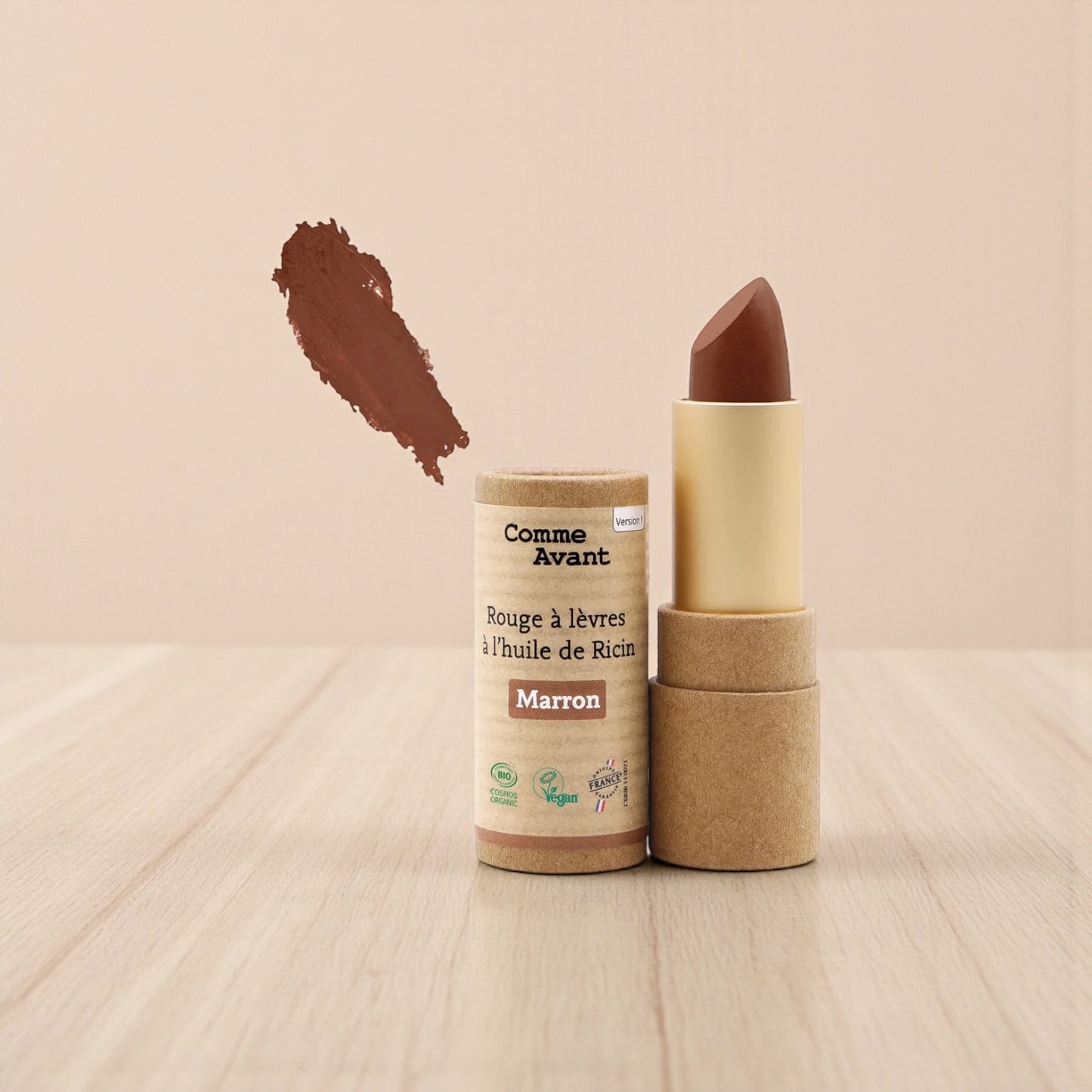 Rouge à lèvres Huile de Ricin Marron Comme Avant