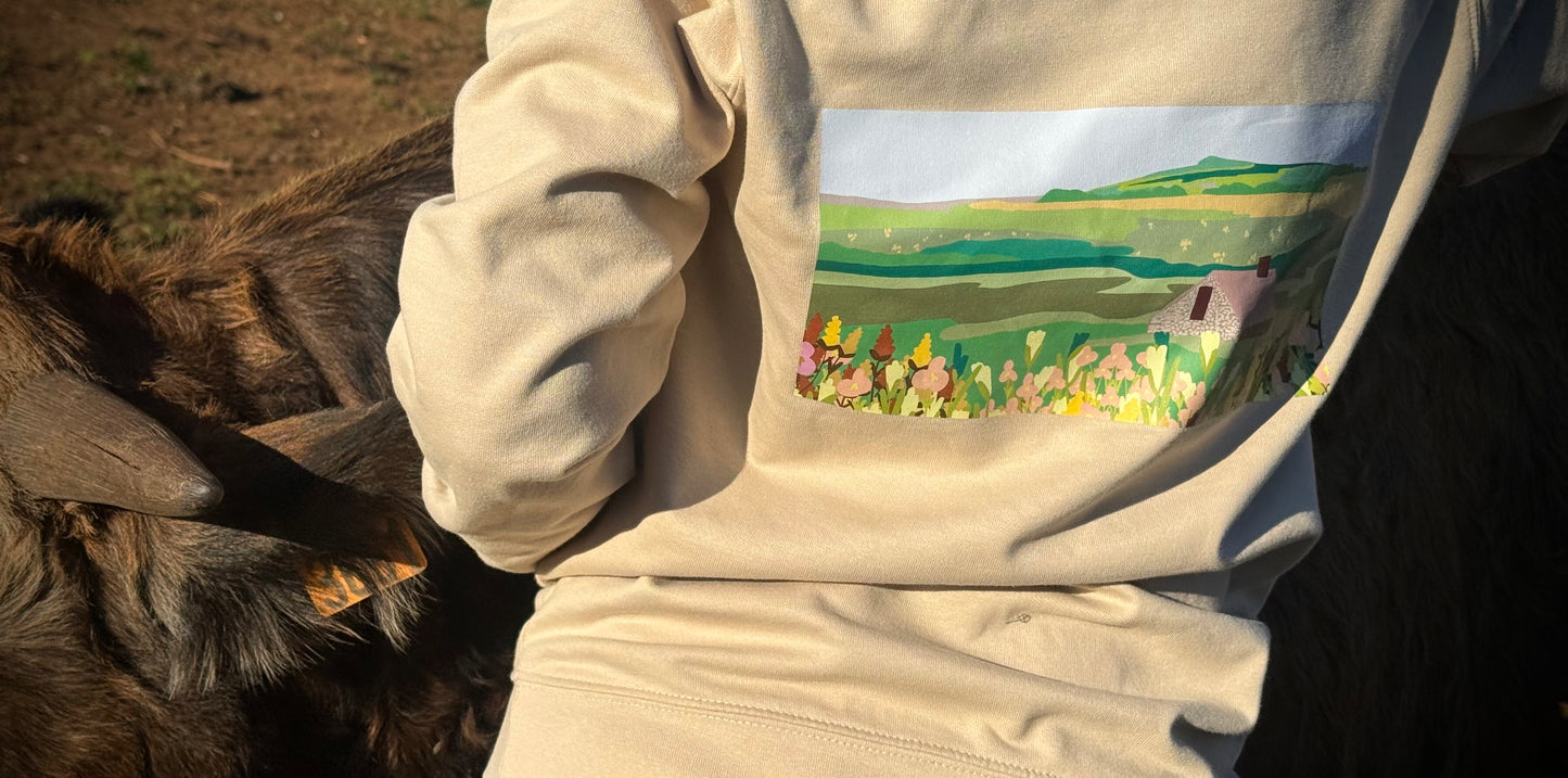 Sweat-shirt à Capuche Pure Aubrac Beige