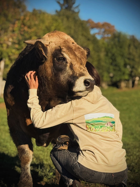 Sweat-shirt à Capuche Pure Aubrac Beige